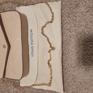 New faux leather pink louis vuitton bag